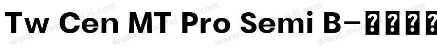 Tw Cen MT Pro Semi B字体转换